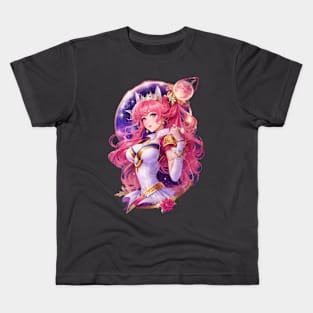 Stargazing in Orion: Captivating AI Anime Character Art Kids T-Shirt